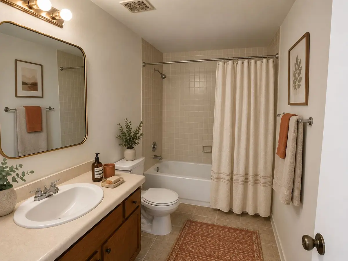 Salle de bain — projection d’aménagement conceptuelle